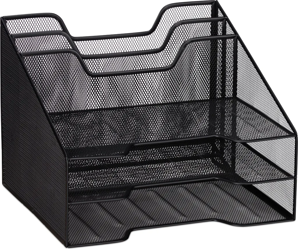 Vassoio Portadocumenti 5 Scomparti RD28951 | Organizer Scrivania Metallo - 8