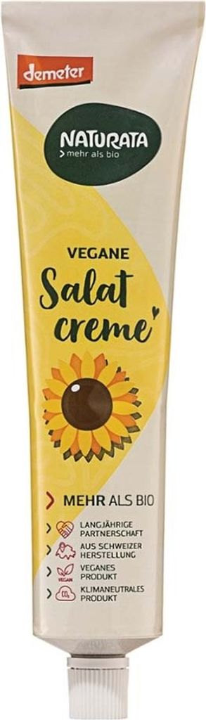 Naturata Salat-Mayonnaise ohne Ei, Tube, demeter 190ml Produktbild 