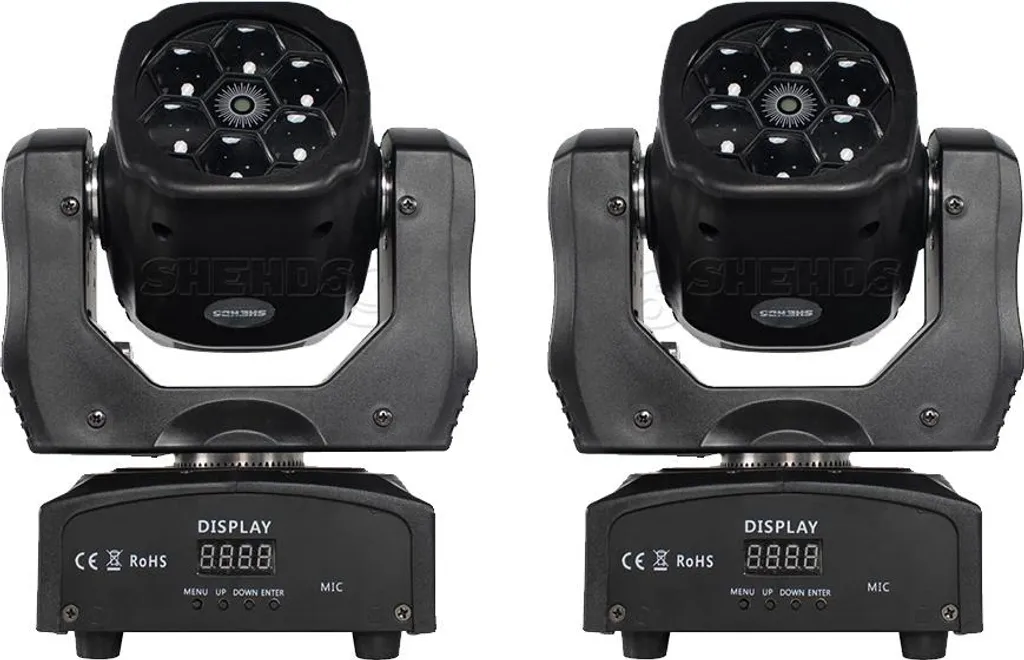 Éclairage de scène mobile DMX 6x15W angle 120° idéal pour mariages