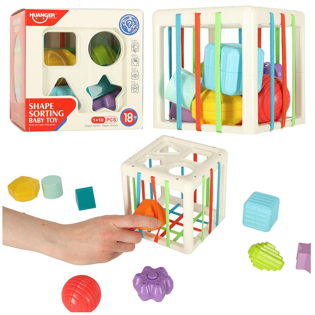 Sensorikwürfel flexibles Puzzle Formsortierer Produktbild 
