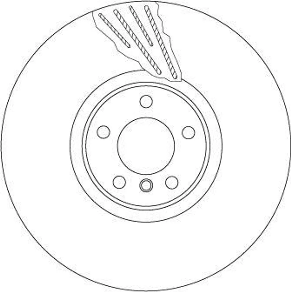 Disque de frein TRW DF6619S OE 6782068 pour BMW X5 et X6 haute qualité