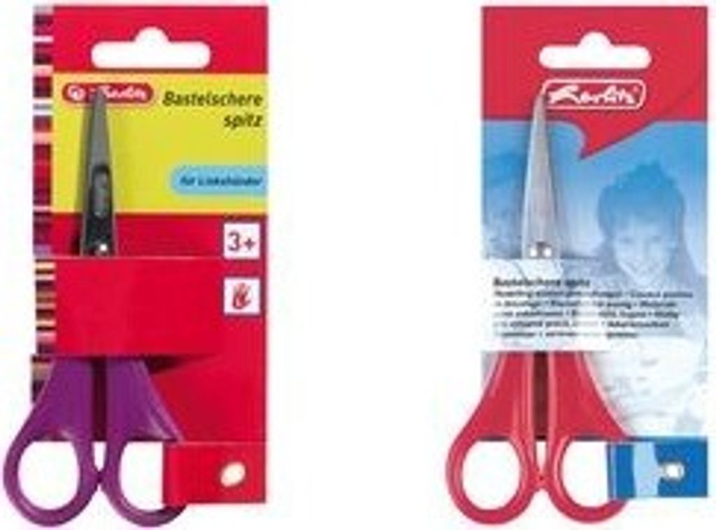 Herlitz Bastelschere spitz Länge: 133 mm für Linkshänder Produktbild 