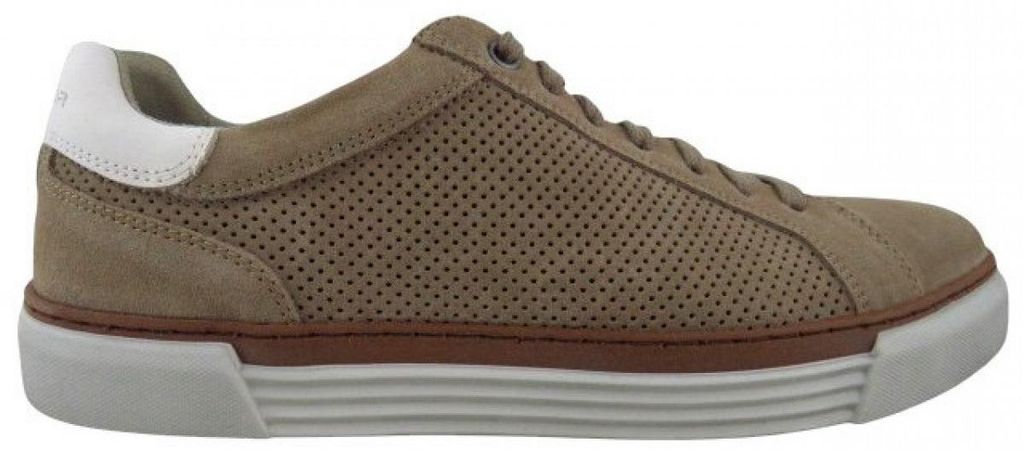 Pius Gabor Velour sportlicher Schnürer Beige in Gr. 40.5