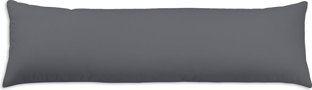Seitenschläferkissen Stillkissen Kissenbezug 40x145 cm anthrazit grau Microfaser