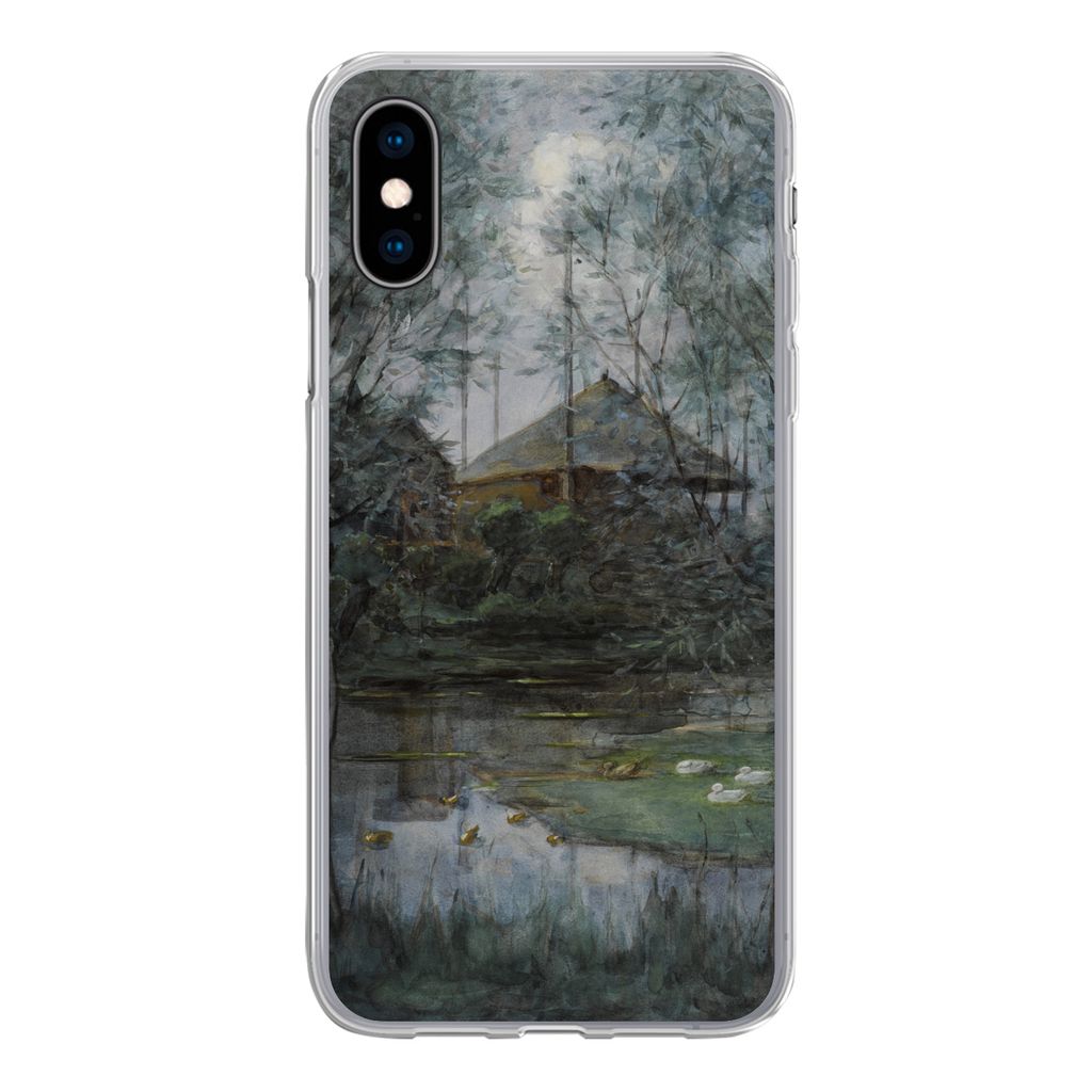 MuchoWow Handyhülle Schutzhülle Hülle für iPhone X Heuhaufen - Piet Mondrian Silikon Softcase Handy Hülle - Handyhülle