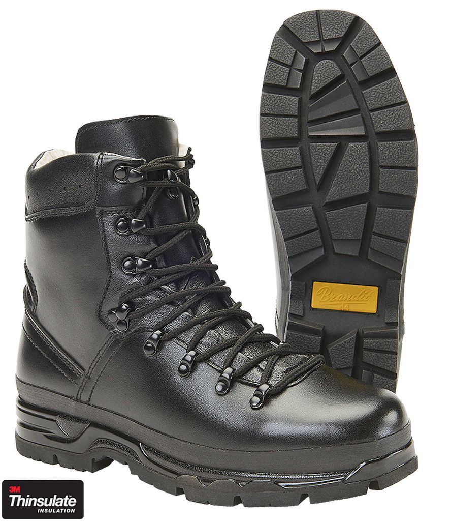 Brandit BW Berg Stiefel, Schwarz Größe 39