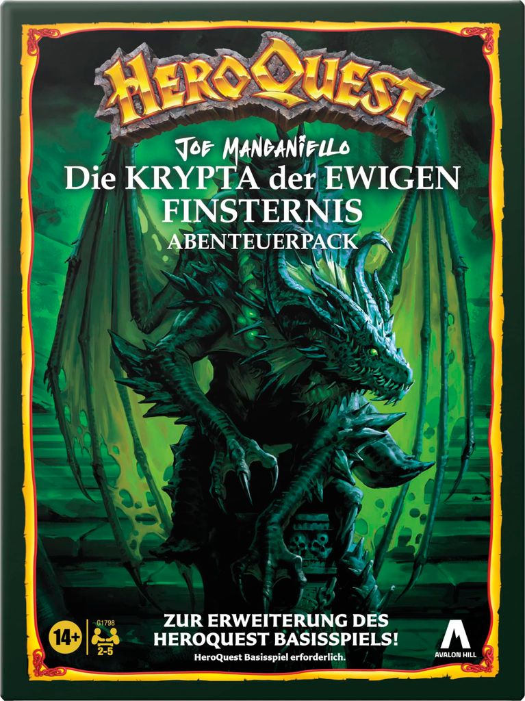 Hasbro Gaming Avalon Hill HeroQuest Joe Manganiello's Die Produktbild 