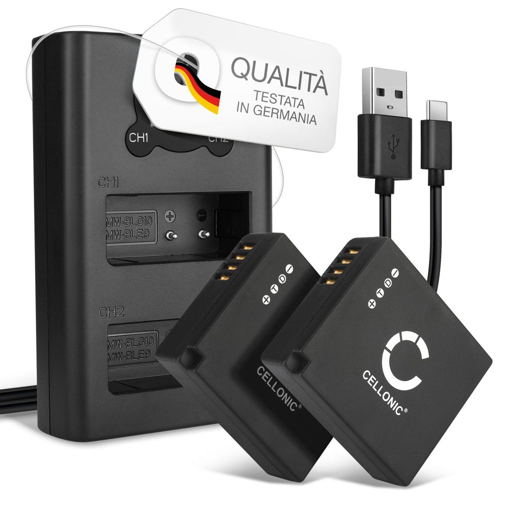 CELLONIC 2x Batteria per Fotocamera Compatibile con Leica Immagine del prodotto 