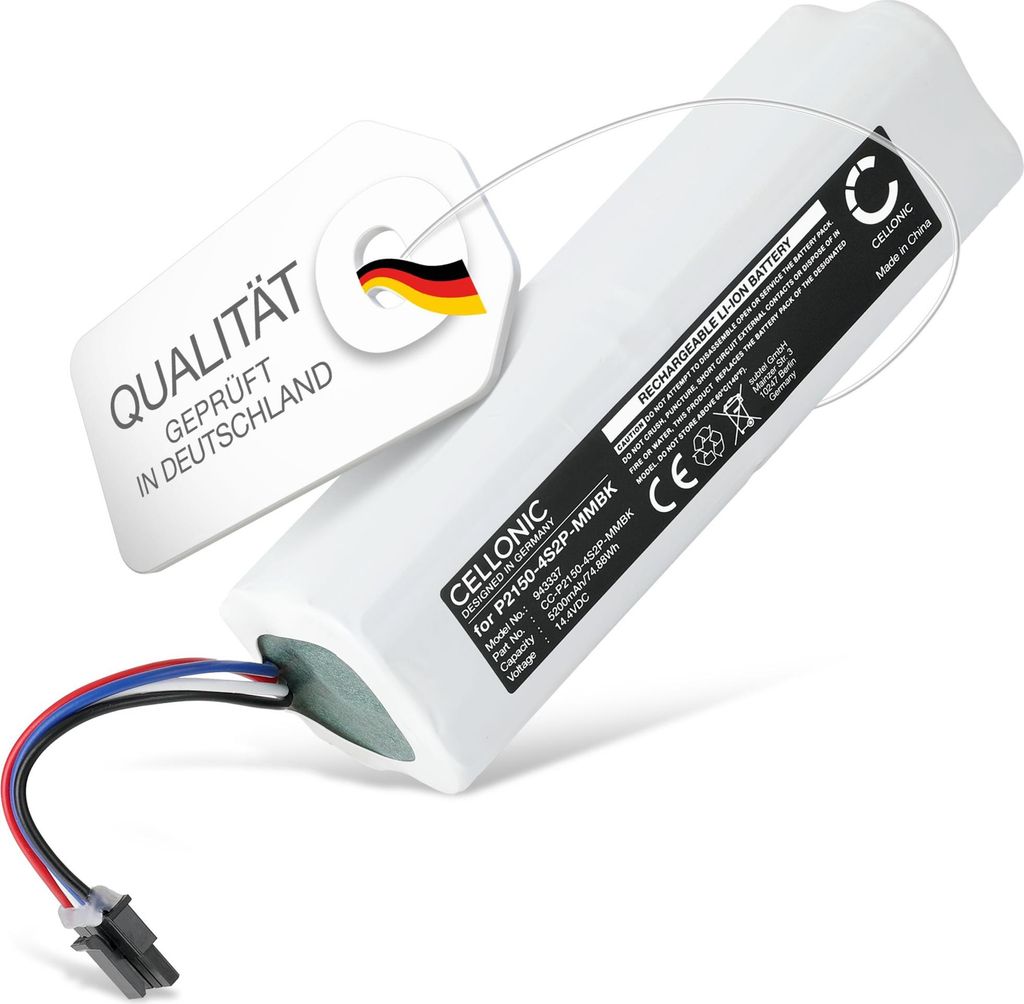 CELLONIC 1x Akku für Staubsauger Kompatibel mit Dreame S30, X30, S10 - (5200mAh, 14.4V)