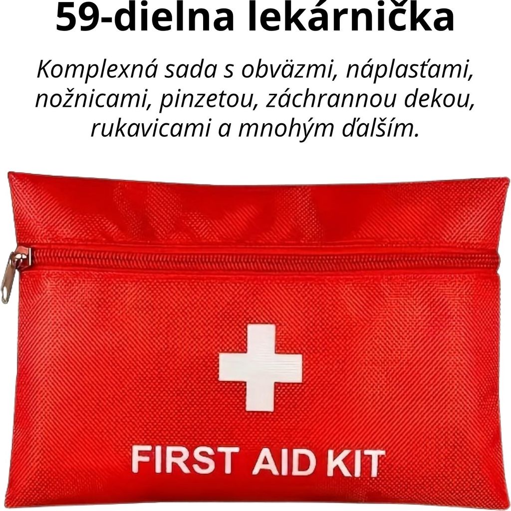 59-dielna súprava prvej pomoci – nepremokavá taška na Obrázok produktu 