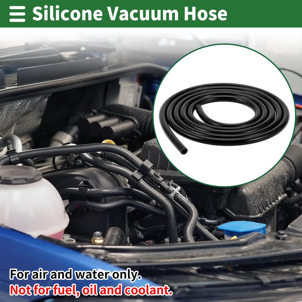 Durite Silicone Aspiration Moteur 2m Noir 3/4/5/6/8/10mm ID