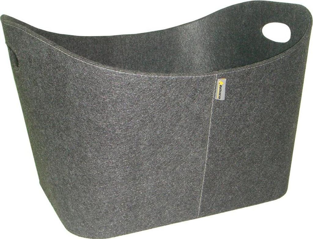 Holzkorb / Kaminholzkorb Baseline Filz grau Produktbild 