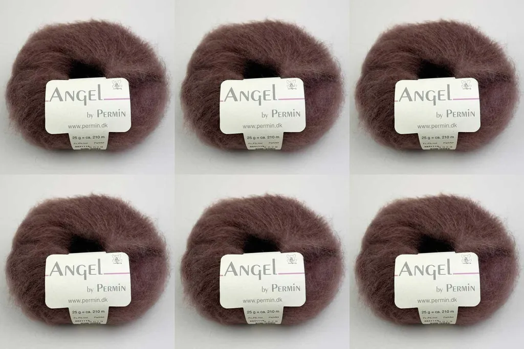 Laine Douce ne grattant pas Angel by Permin Kid Mohair et Soie 119 x6