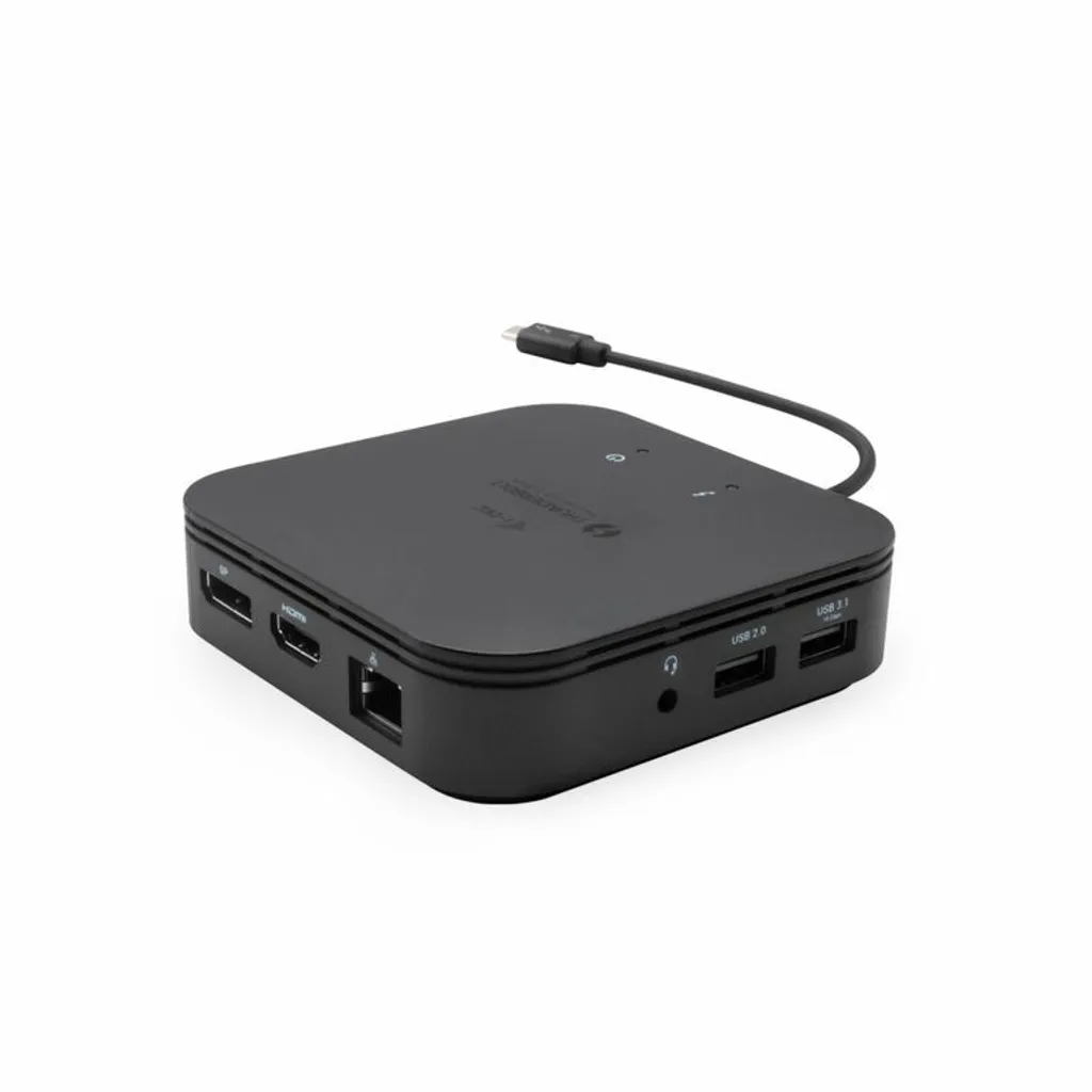 Mini station i-tec Thunderbolt 3 Dual 4K 60W PD avec Chargeur Universel 77W
