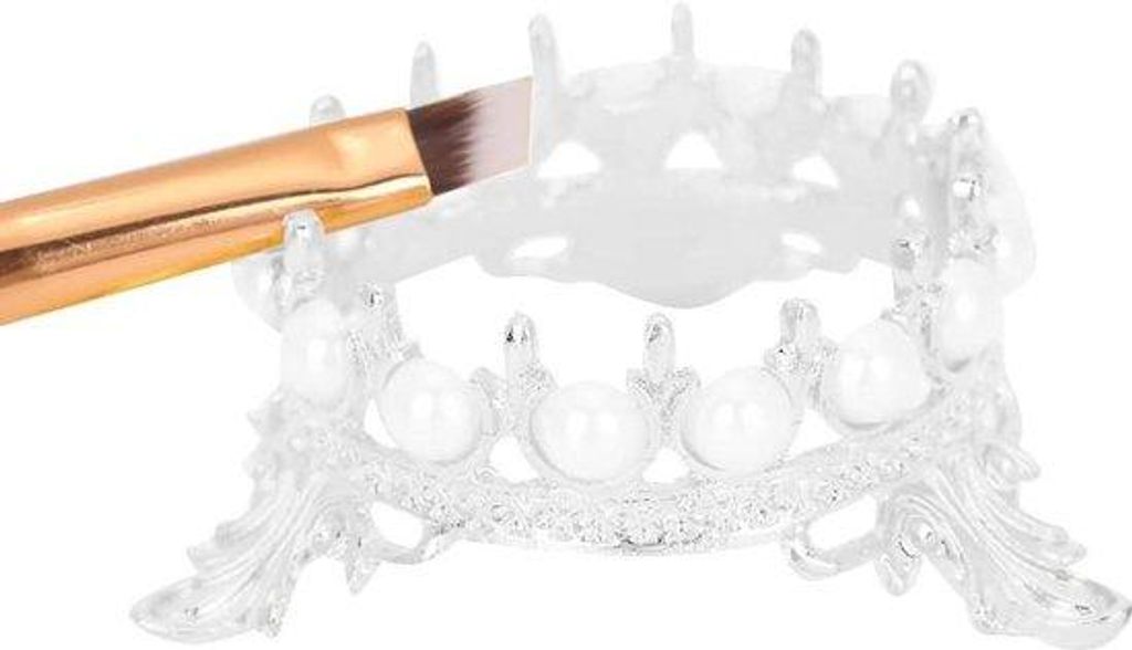Goldfarbener Nagelhälter mit Pinselhalter