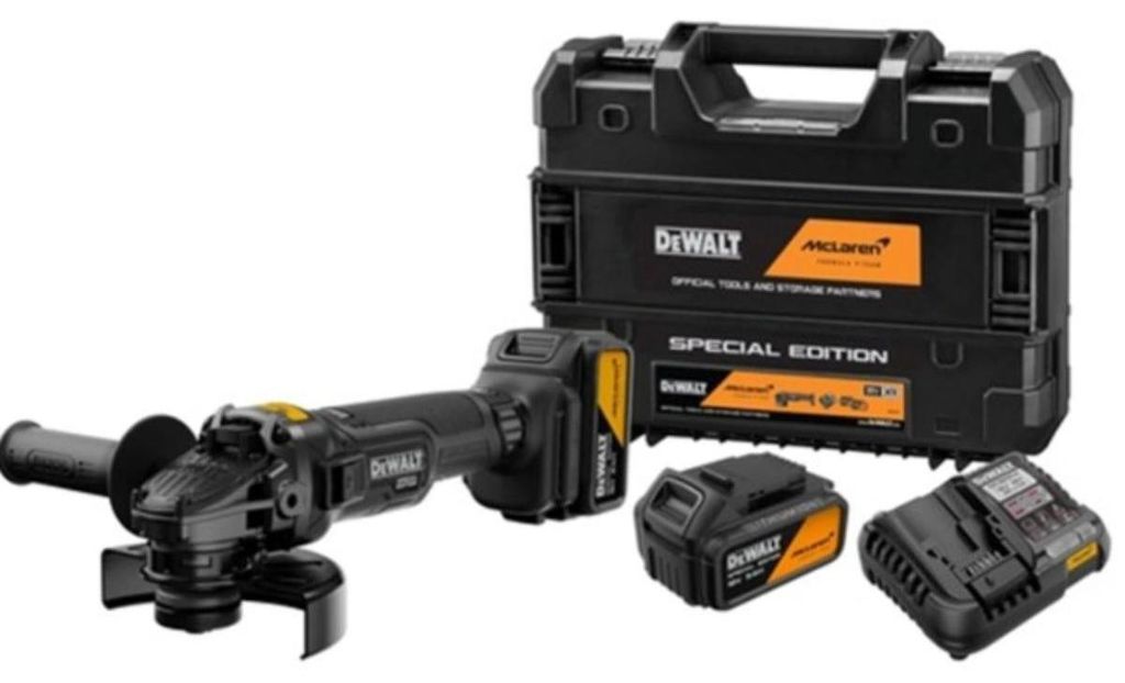 DeWalt Accuwinkelslijper DCG45MP2T-QW | McLaren | 18 V | Ø Productafbeelding 