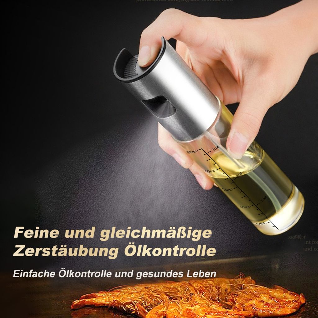 ZENG 2 Stück Öl Sprayer Zerstäuber, 3 in 1Ölsprüher mit Produktbild 7
