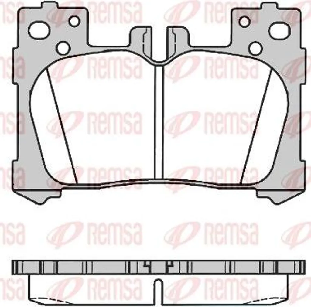 Plaquettes de frein REMSA 1791.00 pour LC et LS - Qualité OE 446611010
