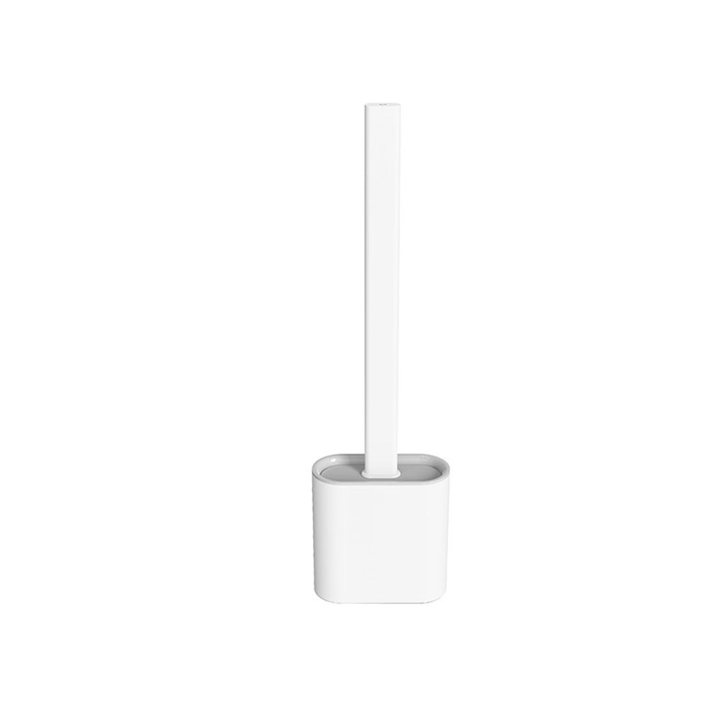 Toilettenbürste Set Silikon-Toilettenreinigungsbürsten-Kit Silicone Flex Toilet Brush Klobürste Silikon mit Halter Schnell Trocknendem WC-Garnit...