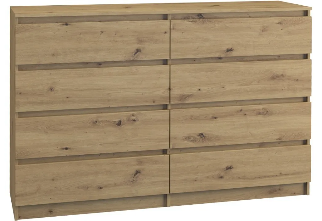 Commode TAAVI Large en Chêne Artisan - Finition bois et tiroirs fluides