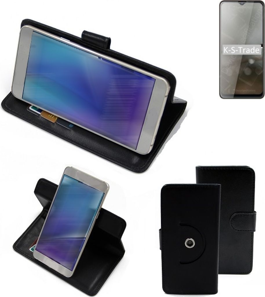 K-S-Trade Case Schutzhülle Handyhülle kompatibel mit Cubot Note 20 Flipcase Smartphone Cover Handy Schutz Tasche Klapphülle Walletcase schwarz