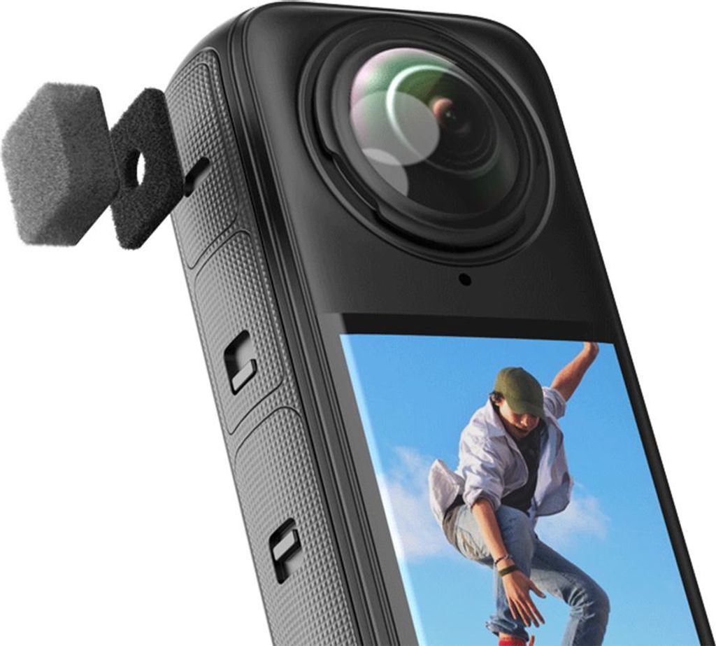 VRIG Mic Wind Muff Mikrofon Windschutzscheibe Windschutz Ersatz für Insta360 X4/X3 Zubehör