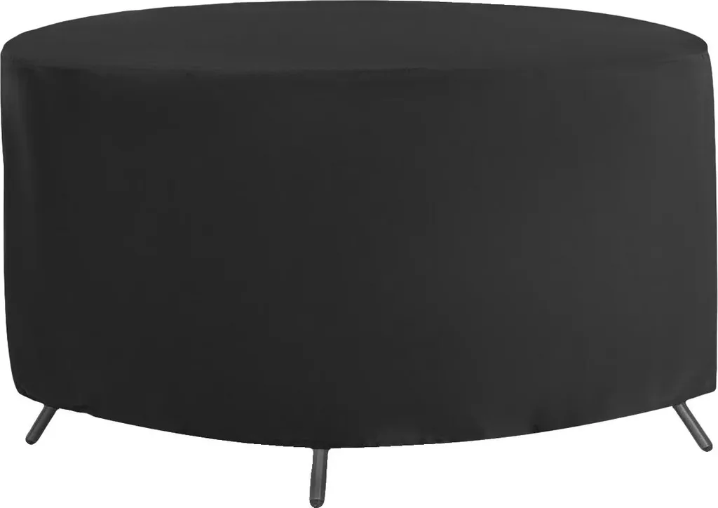 Couverture de table de terrasse noire imperméable 242x162x100 cm