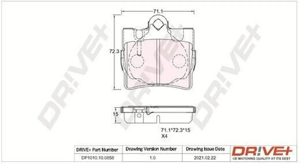 Plaquettes arrière pour Mercedes W220 et C215 - Entretien Freinage OE