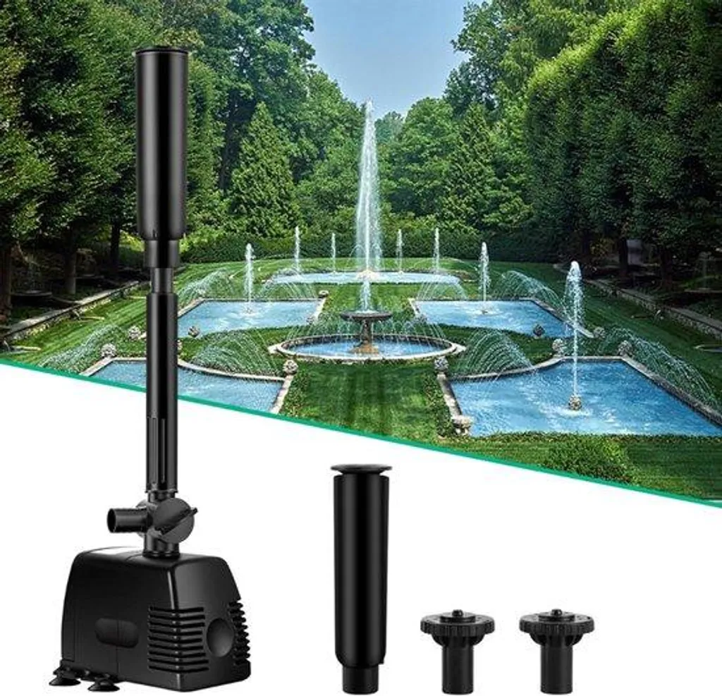 Pompe de bassin 1000 l/h 230V anti-algues pour filtration de jardin
