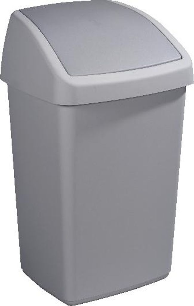 Sunware Abfalleimer Delta 50L grau - Schwingdeckel Kunststoff Mülltonne