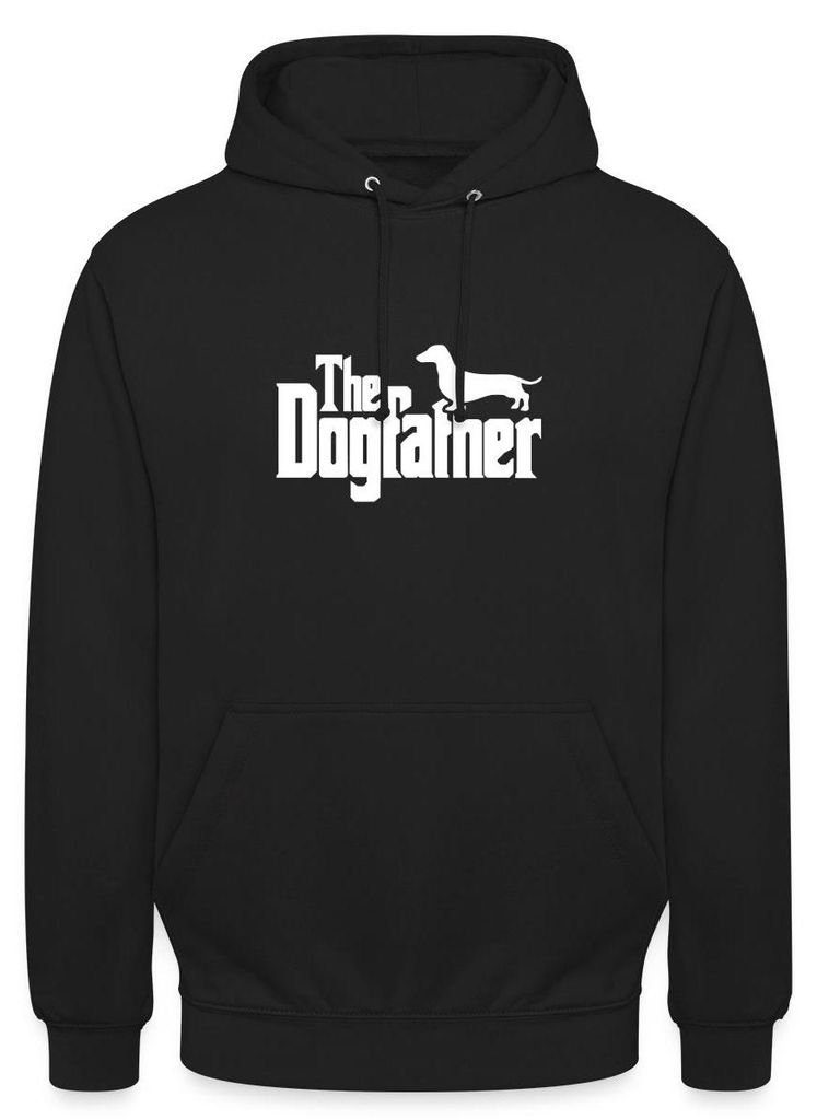 Spreadshirt The Dogfather | Dackel Uni Hoodie, 3XL, Schwarz