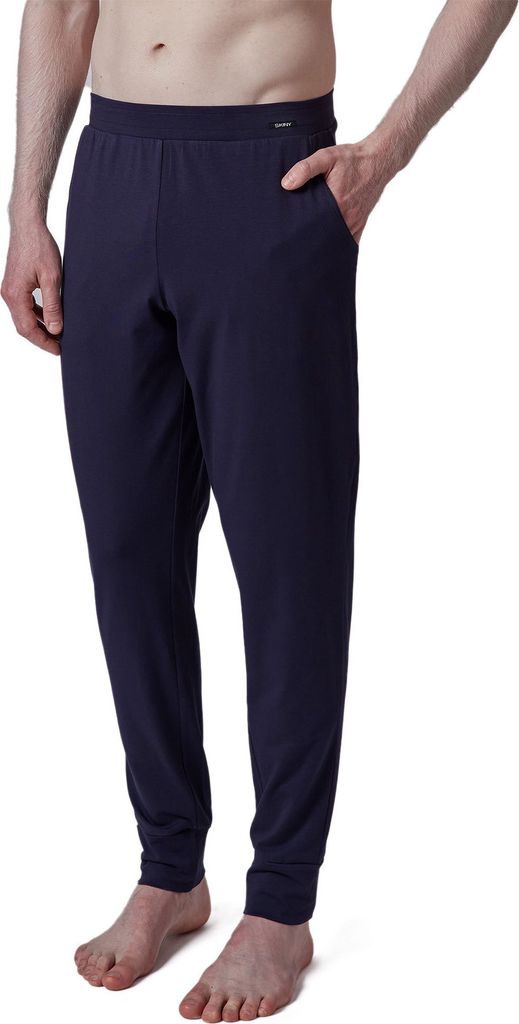 SKINY Herren lange Schlafhose Loungehose Pyjamahose Every Night In Mix & Match, Farbe:Blau, Artikel:-0393 crown blue, Größe:L