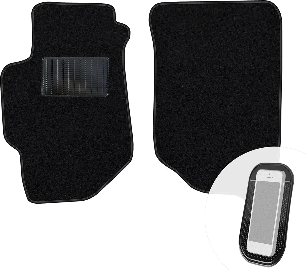 Tappetini Auto Anteriori Velours Neri Honda Accord VI '96-'02 2 Pezzi