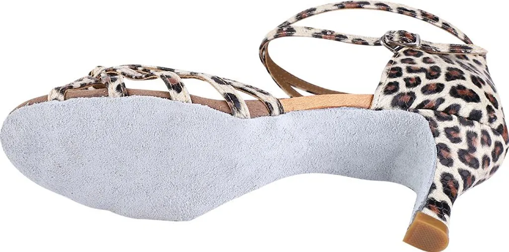 Scarpe da ballo morbide e comode, scarpe da ballo alla moda per donne, modello leopardato, numero 36 - 4