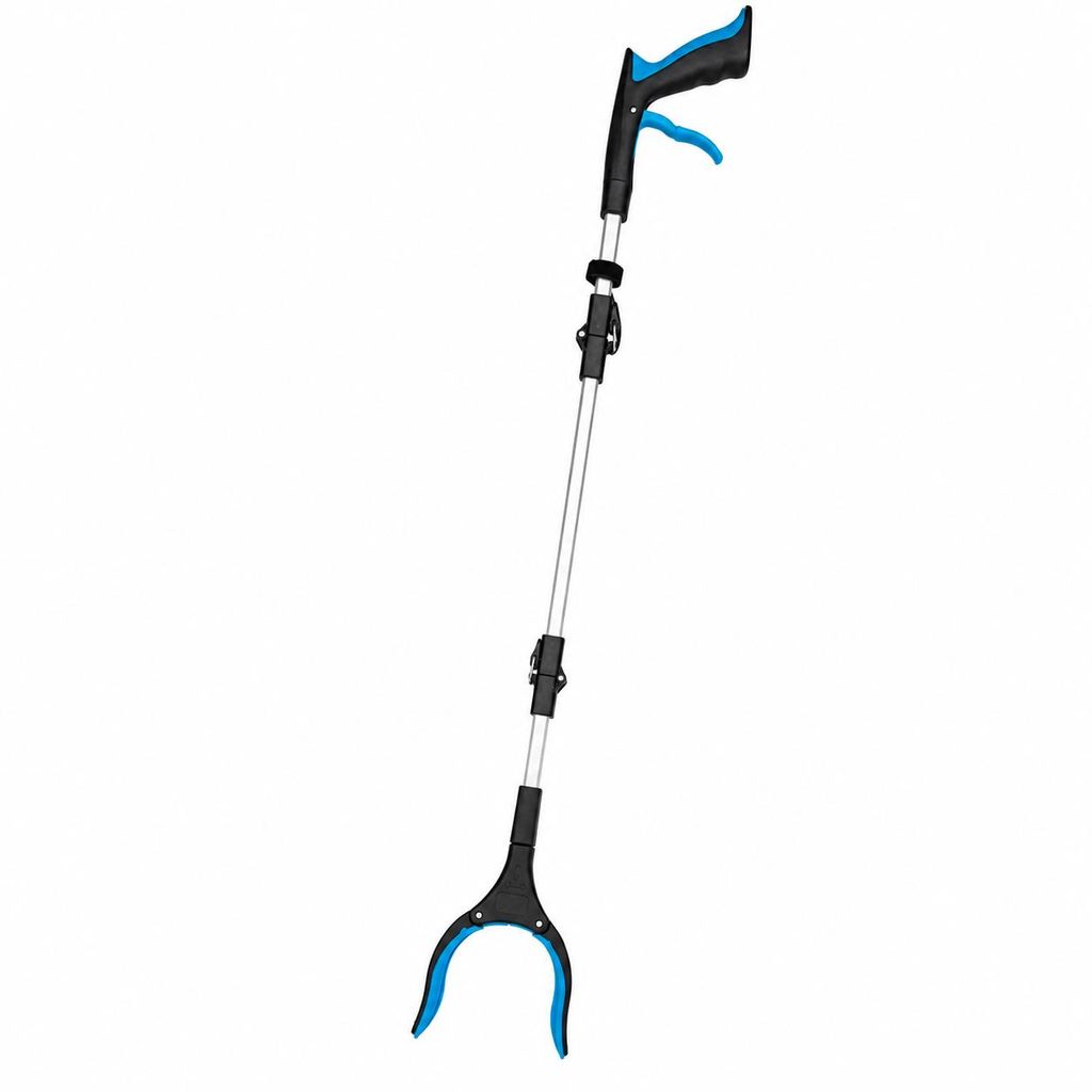 Klappbare Greifzange 90 cm – Greifhilfe mit ergonomischem Produktbild  KI-generiertes Bild