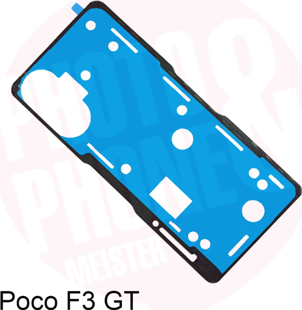 Poco F3 GT Akkudeckel Klebefolie Kleber Backcover Rahmen Adhesive Dichtung Batterie