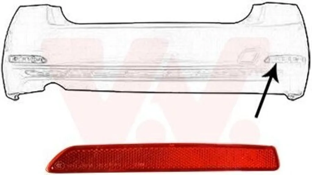 Catarifrangente Posteriore Dx BMW F30 F31 Van Wezel 0693940 - Qualità Top