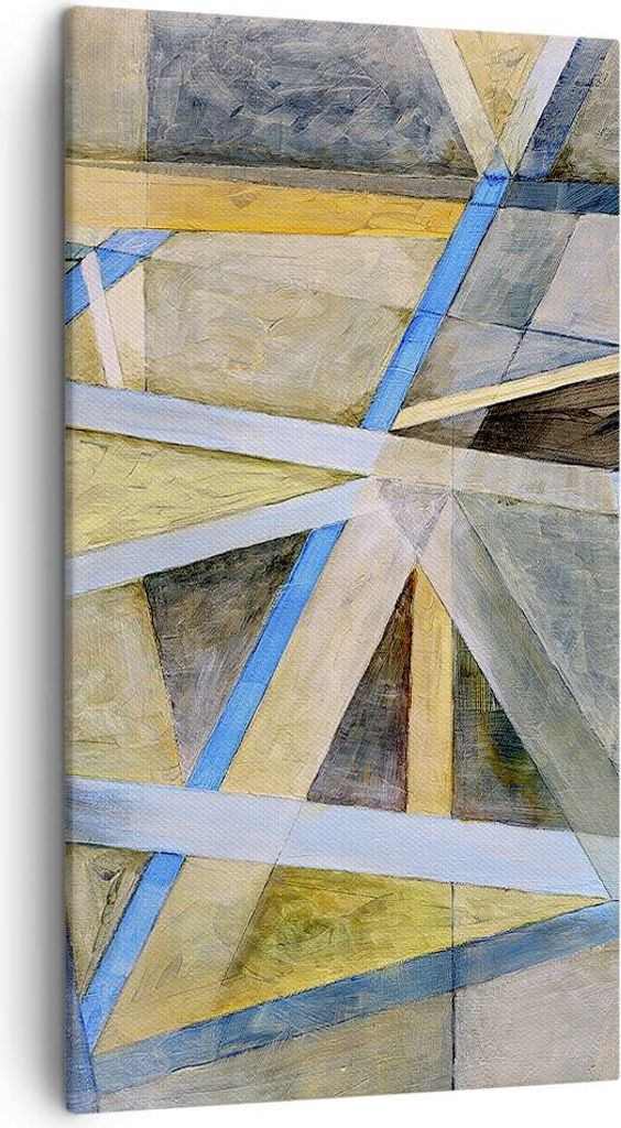 Bild auf Leinwand - Leinwandbild - Abstraktion modern - 45x80cm - Wand Bild - Wanddeko - Wandbilder - Leinwanddruck - Bilder - Kunstdruck - Wanddek...