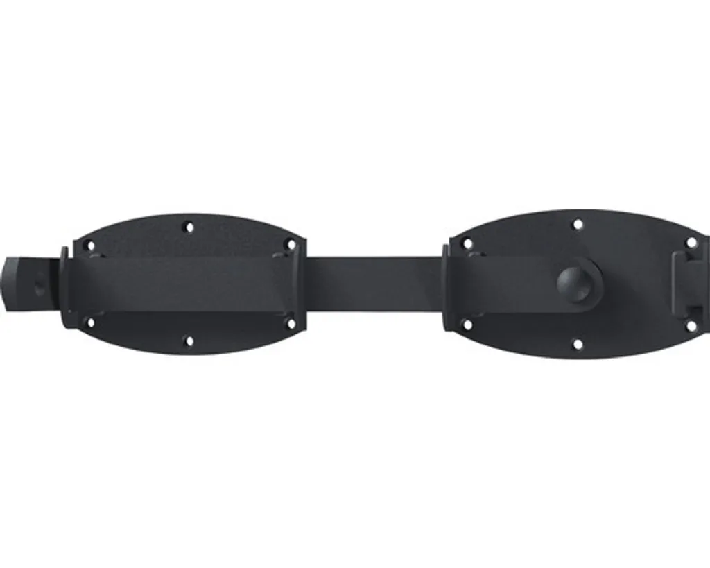 Alberts 210687 Jeté de porte double Ovado galvanisé graphite 375x80x140mm