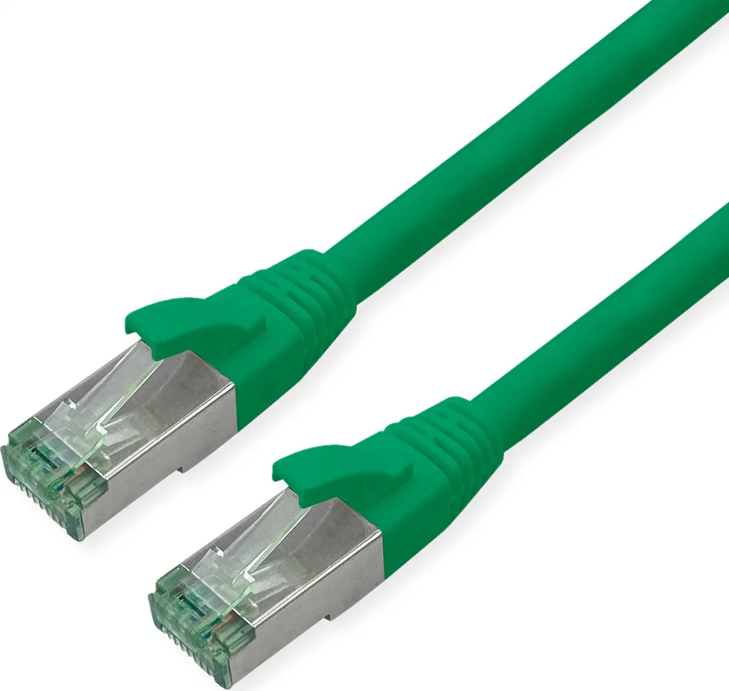 Cavo Ethernet ROLINE Cat.6A 3m Verde | Design Pulito e Alta Velocità