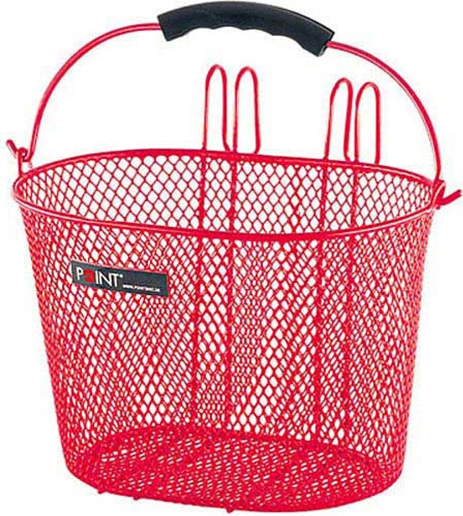 Cestino per manubri per bambini, a maglie strette, rosso, Immagine del prodotto 