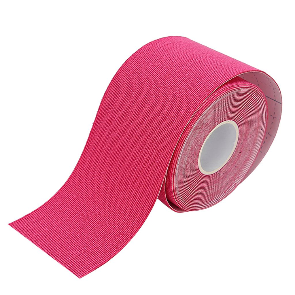 Muskelbandage Bandage Sport Kinesiologie Band Klebeband Elastische Muskelpflege Band (Rosa 5cm x 5m)