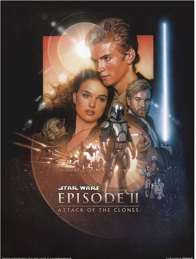 Star Wars - bedruckt "Episode II" PM10002 (40 cm x 30 cm) (Bunt)
