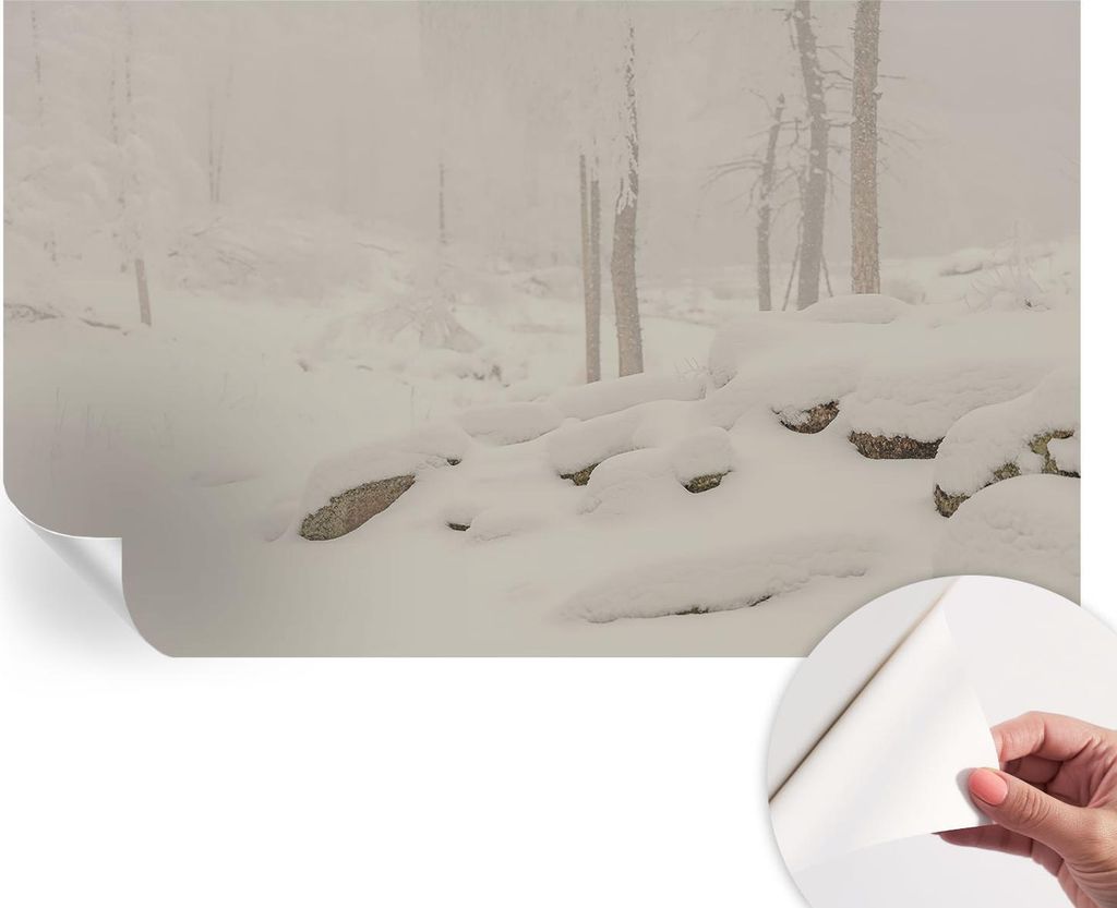 Selbstklebende Wandtapete - Dekorative Tapete für Wohnzimmer - Klebefolie für Wandbilder - Tapetenfolie für Wanddekoration - 416x254 - verschnei...