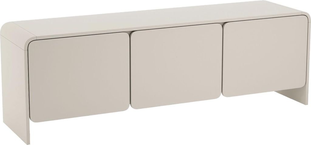 Selsey Lummo - TV-Lowboard 3 portes, 156 cm, gris cachemire Image du produit 