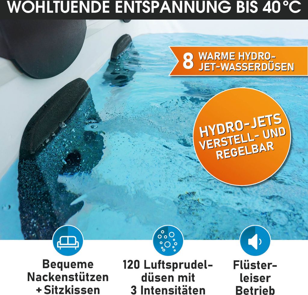BRAST Whirlpool MSpa Oslo mit Fester Außenwand   Produktbild 3