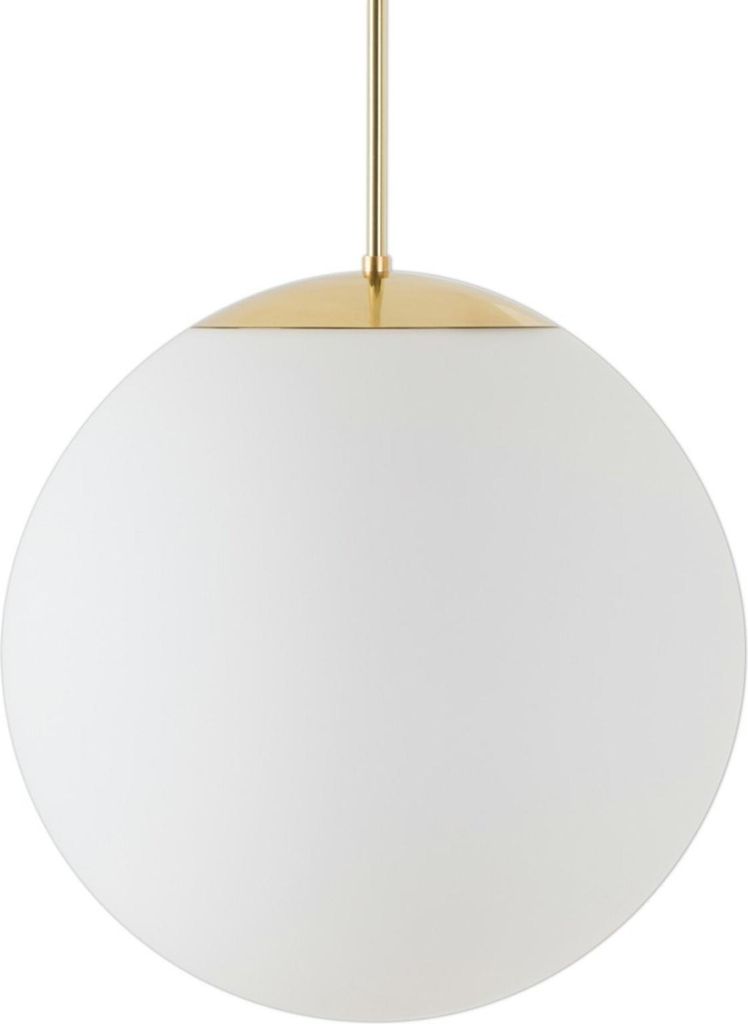 OSMONT ADR62025 ADRIA P3 HP Hängeleuchte aus poliertem Messing/Weiß, Schutzart IP40, 3000 K, 52 W LED, DALI