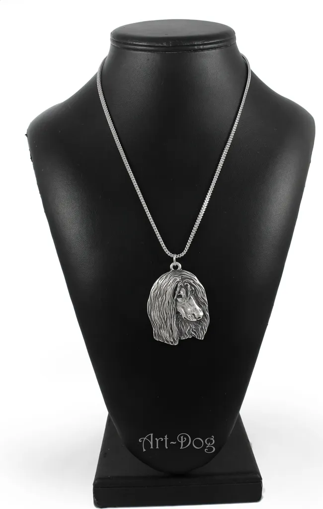 Un Sogno in Argento: Collana Levriero Afgano II Art-Dog Originale