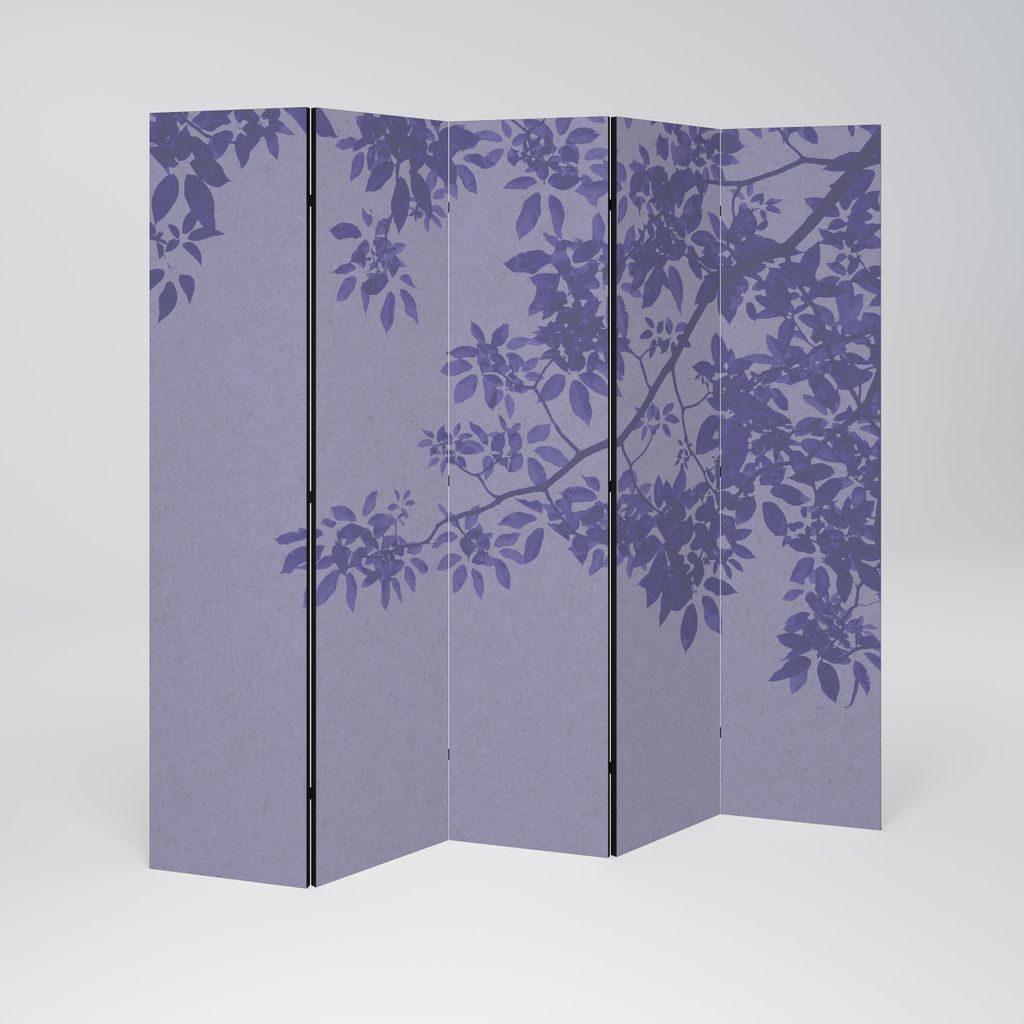 SpaceRebels Paravent Raumteiler - 5-teilig Raumtrenner, Druck 2-Seite - Raumtrenner - Trennwand Wohnung - Room Divider - Spanische Wand Deko Modern...