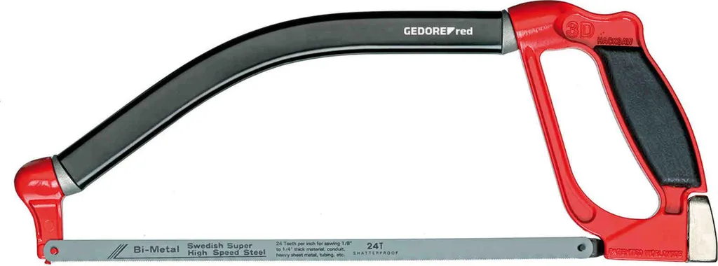 Scie de chantier pivotante 300mm pour accès difficiles GEDORE red